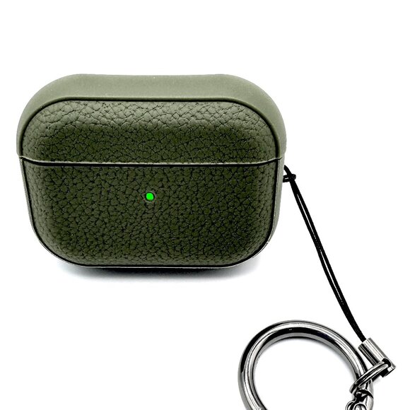 NWT DARK GREEN Textured Silicone Case for Apple AirPods Pro 2 - Picture 2 of 5